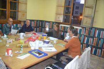 Compartiendo lecturas en Telde (Foto Inma Perera)